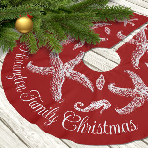 Red Tropical Family Jul, Red Life Design Julgransmatta Borstad Polyester