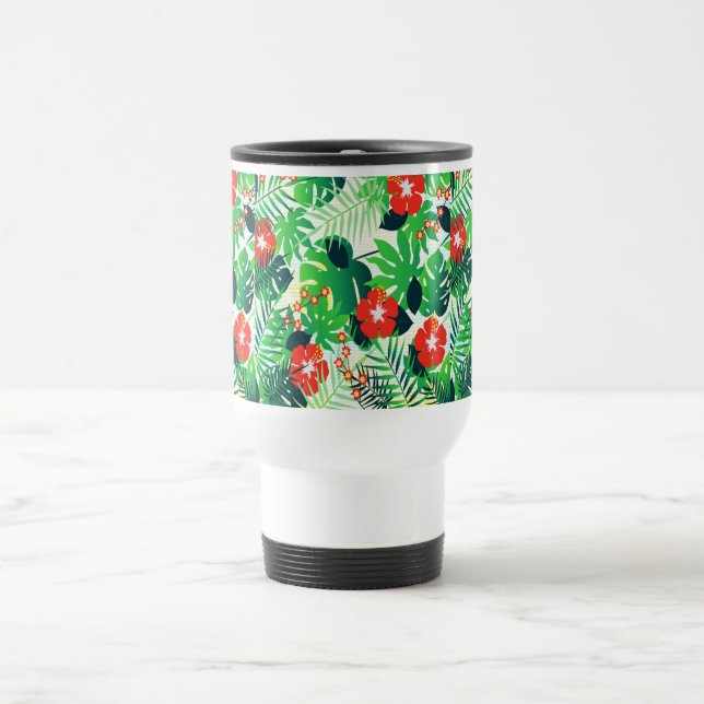 Red Tropical Flowers Design Resemugg (Center)