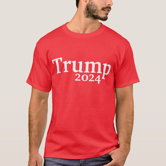 Red Trump 2024 Kampanj T-Shirt (Framsida)