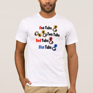Red Tuba Blue Tuba Tee Shirt