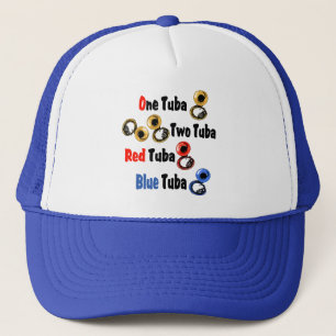 Red Tuba Blue Tuba Truckerkeps