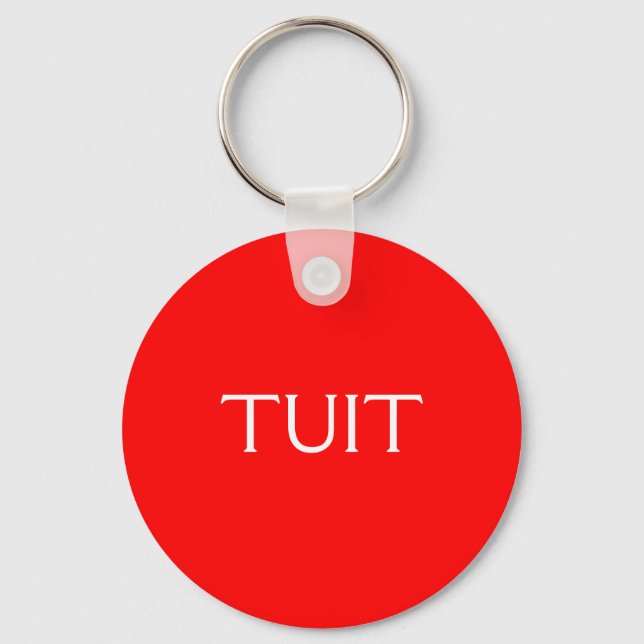 Red TUIT Nyckelring (Framsida)