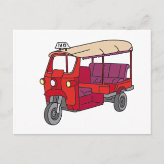 Red Tuktuk Vykort