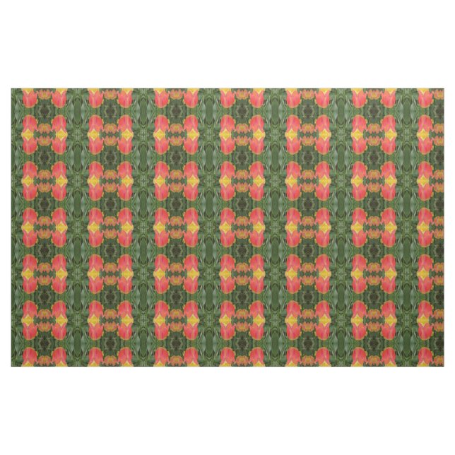 Red Tulip Fabric Tyg (Yard)