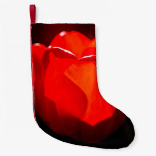 Red Tulip Flower - Fire Liten Julstrumpa