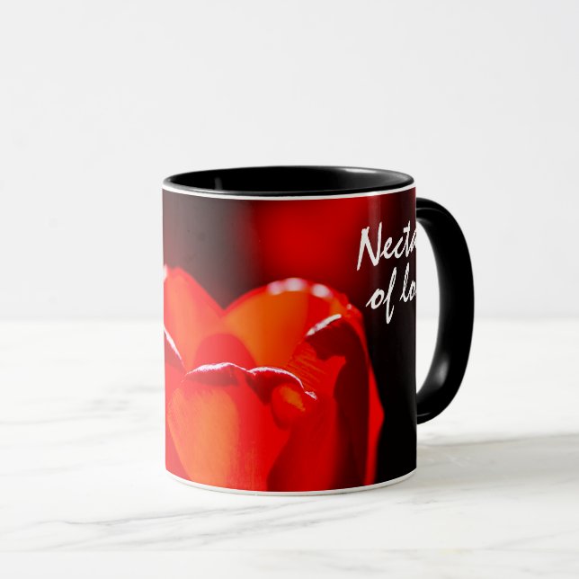 Red Tulip Flower - Fire Mugg (Framsida höger)