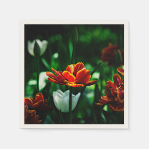 Red Tulip - Hans Majestät Kung Pappersservett