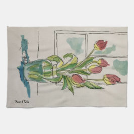 Red Tulip i vas Kökshandduk