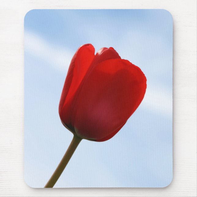 Red Tulip Mousepad Musmatta (Framsidan)