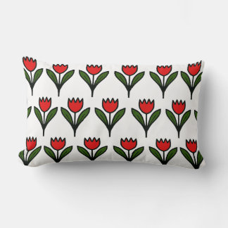 red tulip pillow lumbarkudde