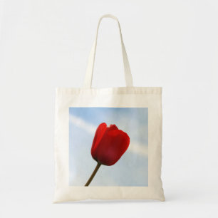 Red Tulip Tote Bag Tygkasse