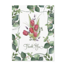 Red Tulip Watercolor Hand Paked Tack