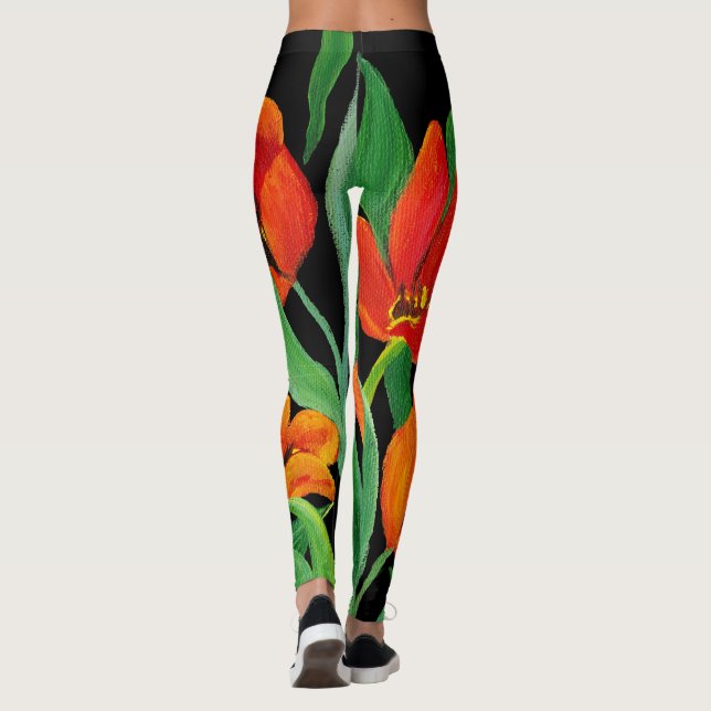 Red Tulips Leggings (Baksida)