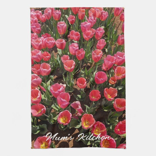 Red Tulips Morsa Kitchen Tea Towel Kökshandduk (Vertikal)
