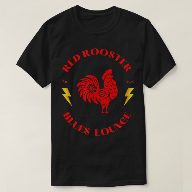 Red Tupp Blues Lounge T Shirt (Design framsida)