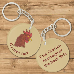 Red Tupp Christopher Keychain