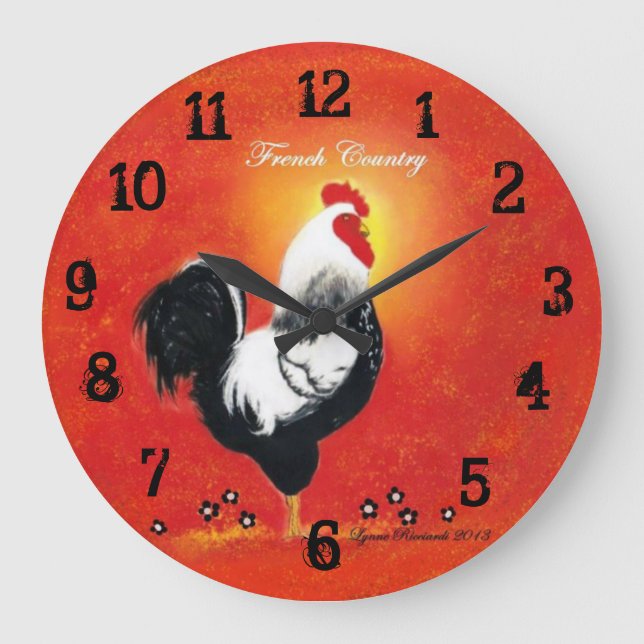 Red Tupp Clock Stor Klocka (Framsida)