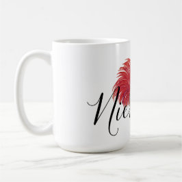 Red Tupp Monogram Kaffemugg