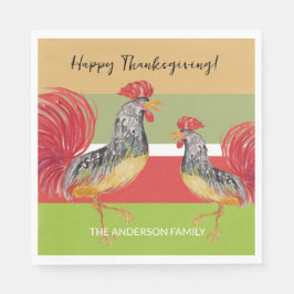 Red Tupp Watercolor Illustratin Pappersservett