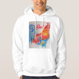 Red Tupp Watercolor Paeing Fars dag Pappa Hoodie