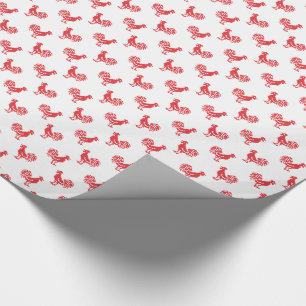Red Tuppar, sömlös mönster Presentpapper