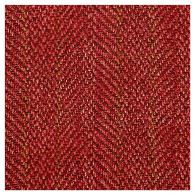 Red Tweed Image Fabric Tyg (Provkarta)