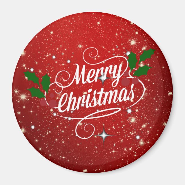 Red Twinkle God jul Magnet (Framsidan)