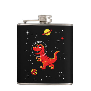 Red Tyrannosaurus Rex Dinos in Space Fickplunta