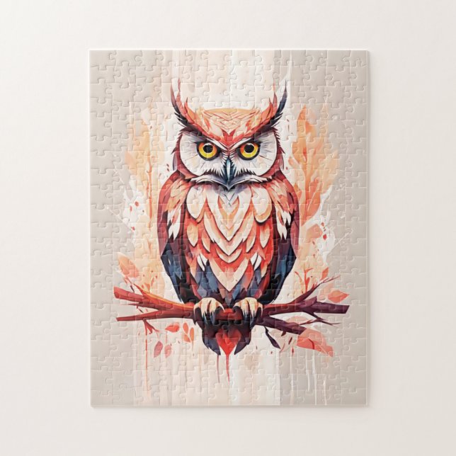 Red Uggla [2/3] Pussel (Vertikal)