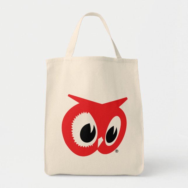 Red Uggla Food Stores - Deluxe Reusable Canvas Bag Tygkasse (Framsidan)
