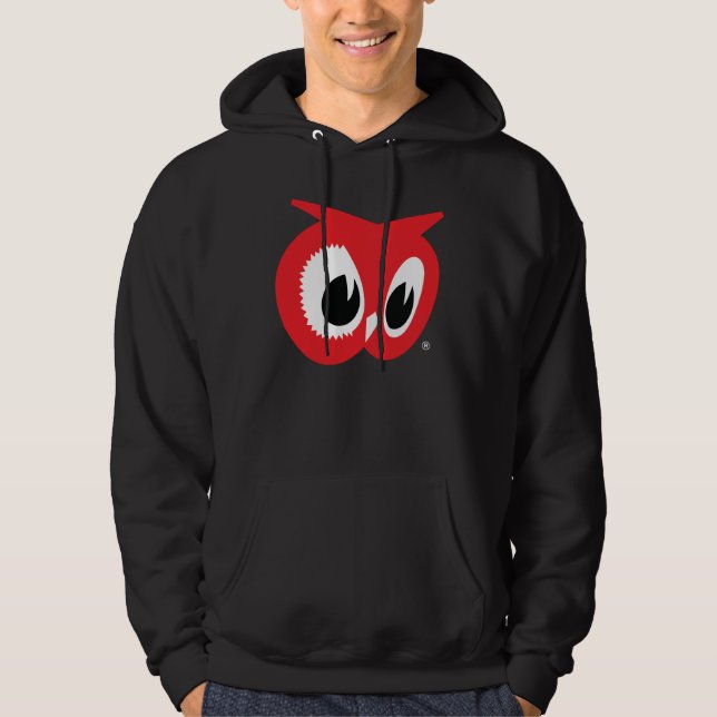 Red Uggla Livsmedel Food Stores Hoodie Sweatshirt (Framsida)