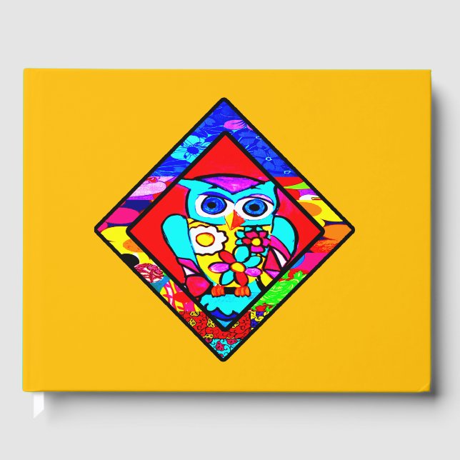 Red Uggla Retro Diamond Gästböcker (Framsida)