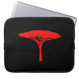 Red Umbrella Träd Laptop Fodral