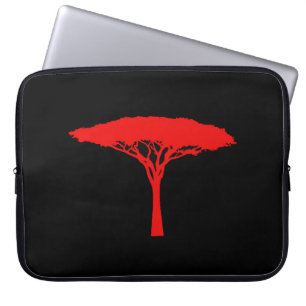 Red Umbrella Träd Laptop Fodral