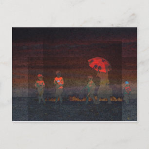 Red Umbrella Vykort