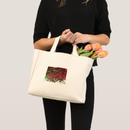 Red Umbrellas in the Sky - Asian Tote Bag Mini Tygkasse