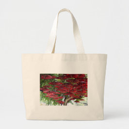 Red Umbrellas in the Sky - Asian Tote Bag Mini Tygkasse
