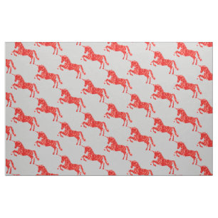Red Unicorn fantasi mystical Tyg