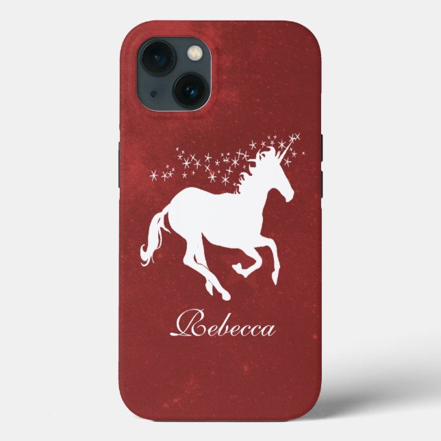 Red Unicorn Personlig Fodral-Mate iphone case (Baksida)