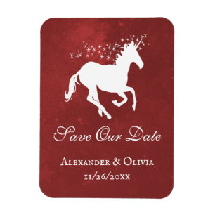 Red Unicorn Spara datum magneter