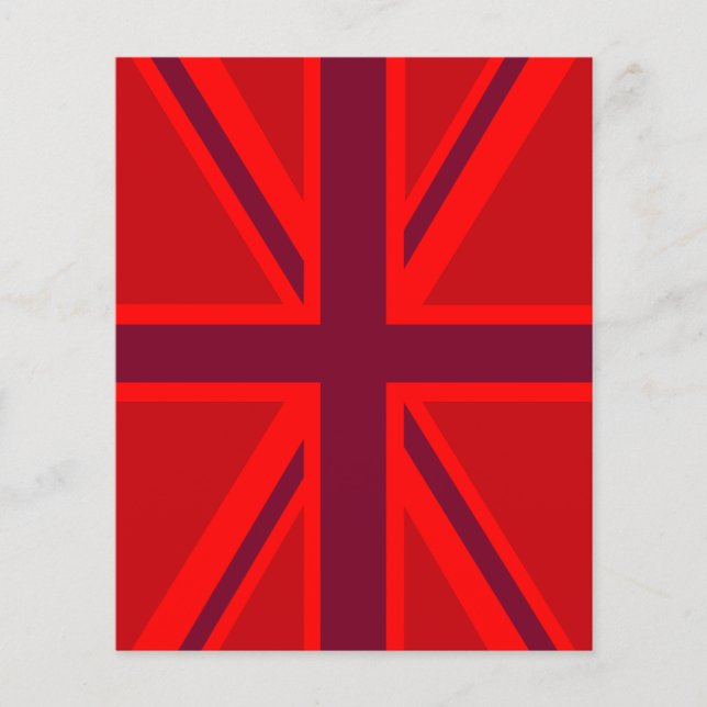 Red Union Jack Flygblad (Framsidan)