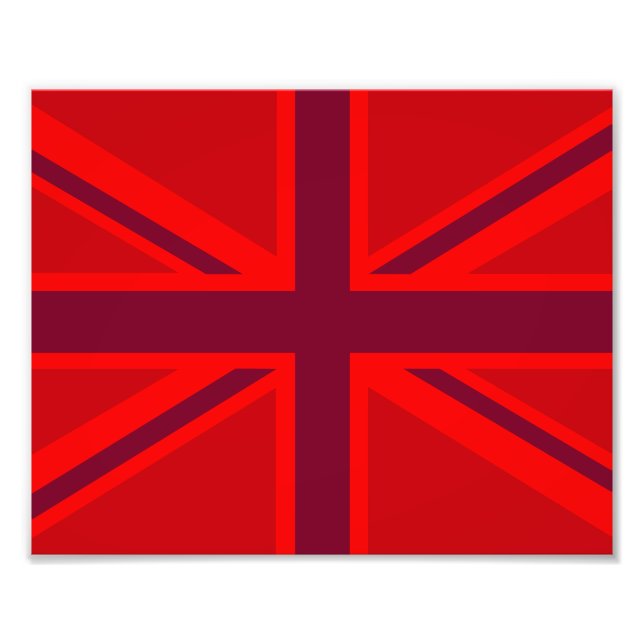 Red Union Jack Fototryck (Framsidan)