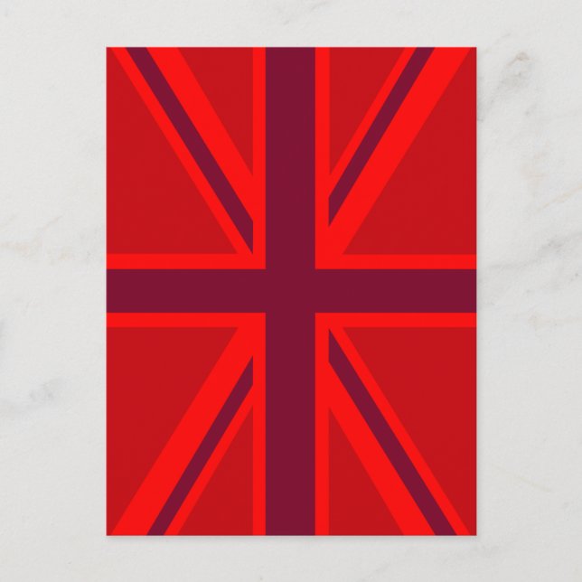 Red Union Jack Vykort (Framsida)
