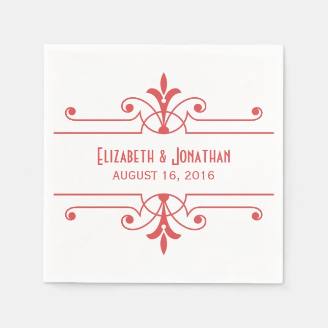 Red v2 Finare Pappra prydnadsblöjor Pappersservett (Framsidan)