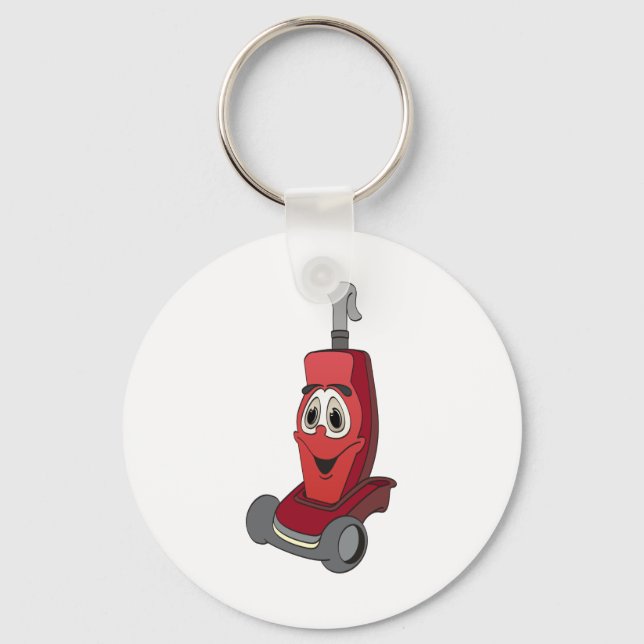 Red Vacuum Cleaner Nyckelring (Framsida)