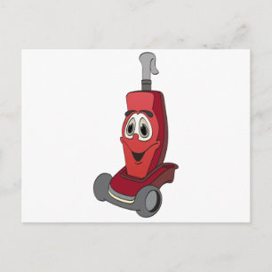 Red Vacuum Cleaner Vykort