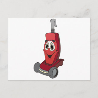 Red Vacuum Cleaner Vykort