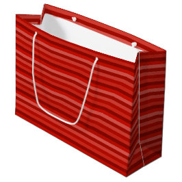 Red Vågrät Rand Large Gift Bag