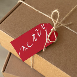 Red Väldigt Merry Anpassningsbar Photo jul Presentetikett