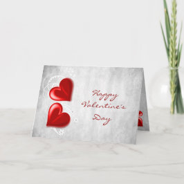 Red Valentine Hearets Greeting Card Kort